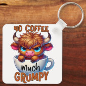 No Coffee Much Grumpy  キーホルダー (裏面)
