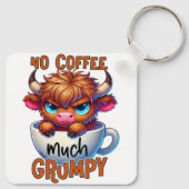 No Coffee Much Grumpy  キーホルダー (裏面)