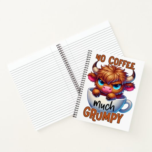 No Coffee Much Grumpy  ノートブック (内部)