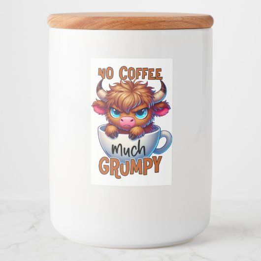 No Coffee Much Grumpy  フードラベル (正面)