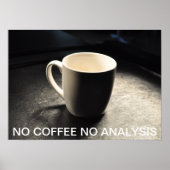 NO COFFEE NO ANALYSISポスター ポスター (正面)