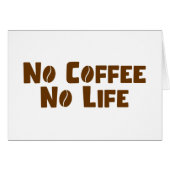 No Coffee No Life Card (正面横)