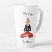 No Coffee, No Prana Yoga Girl カフェラテマグ (右アングル)