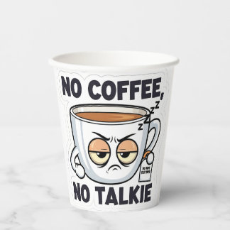 No Coffee, No Talkie 紙コップ
