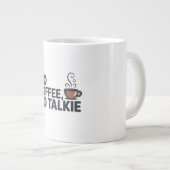 No Coffee No Talkie Mug – Funny Coffee Quote Gift ジャンボコーヒーマグカップ (正面右)