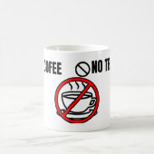 No Coffee No Trading Minimal Humor Design コーヒーマグカップ (中央)