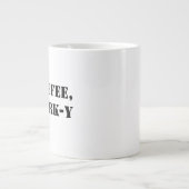 No Coffee No Work-Y Mug ジャンボコーヒーマグカップ (正面)