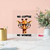 No coffee no workeeことわざおもしろいNo Coffee アクリルサイン (ウェディング)