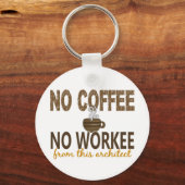 No Coffee No Workee Architect キーホルダー (正面)