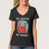 No Coffee No Workee Caffeine Tシャツ (正面)
