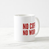 No Coffee No Workee Coffee Mug コーヒーマグカップ (正面右)