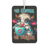 No Coffee No Workie カーエアーフレッシュナー (裏面)