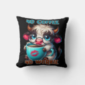 No Coffee No Workie  クッション (正面)