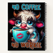 No Coffee No Workie  ノートブック (裏面)