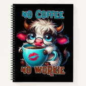 No Coffee No Workie  ノートブック (正面)