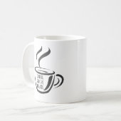 No coffee yet....no talking yet! コーヒーマグカップ (正面左)