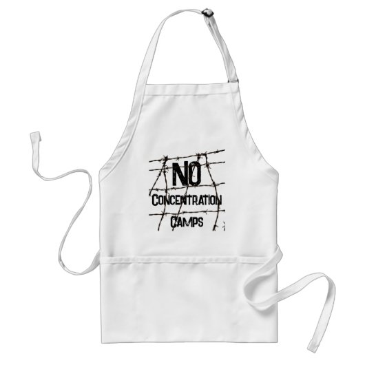 No Concentration Camps Apron スタンダードエプロン (正面)