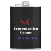 No concentration camps in America フラスク (正面)