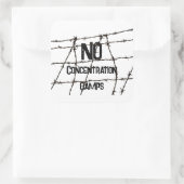 No Concentration Camps Sticker スクエアシール (バッグ)