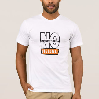 NO CONCESSIONカスタムタイポグラフィtシャツデザイン Tシャツ