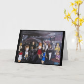 No Control Painting by Alfred Fox カード (黄色い花)