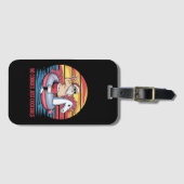 No Cookieカクテルサンタ7月のクリスマスクリスマス ラゲッジタグ (正面横)