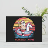 No Cookieカクテルサンタ7月のクリスマスクリスマス 招待状 (スタンド正面)