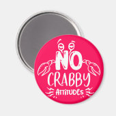 No Crabbyの態度ステートルームドアマーカークルーズ マグネット (正面/裏面)