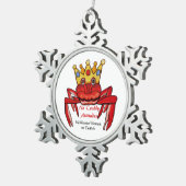 No Crabby態度、MeWarriorWoman on Twitch スノーフレークピューターオーナメント (右)