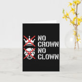 No Crown No Clown Resist Protest Dump Trump Activi カード (黄色い花)