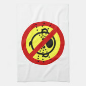 NO Cryベビー⚠タイ空港標識⚠ キッチンタオル (縦)