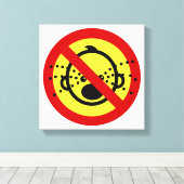 NO Cryベビー⚠タイ空港標識⚠ キャンバスプリント (インサイチュ (ウッドフロア))