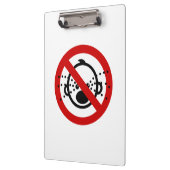 NO Cryベビー⚠タイ空港標識⚠ クリップボード (左)