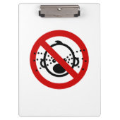 NO Cryベビー⚠タイ空港標識⚠ クリップボード (正面)
