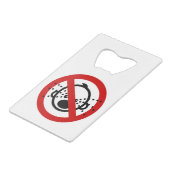 NO Cryベビー⚠タイ空港標識⚠ クレジットカード栓抜き (裏面アングル)