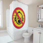 NO Cryベビー⚠タイ空港標識⚠ シャワーカーテン (インサイチュ)