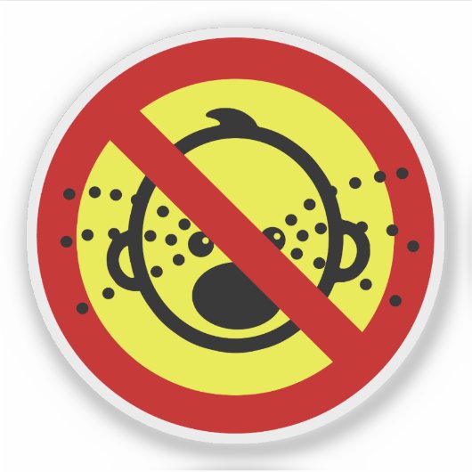 NO Cryベビー⚠タイ空港標識⚠ シール (正面)