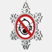 NO Cryベビー⚠タイ空港標識⚠ スノーフレークピューターオーナメント (右)