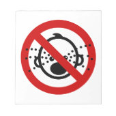 NO Cryベビー⚠タイ空港標識⚠ ノートパッド (正面)