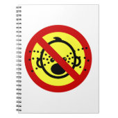 NO Cryベビー⚠タイ空港標識⚠ ノートブック (正面)