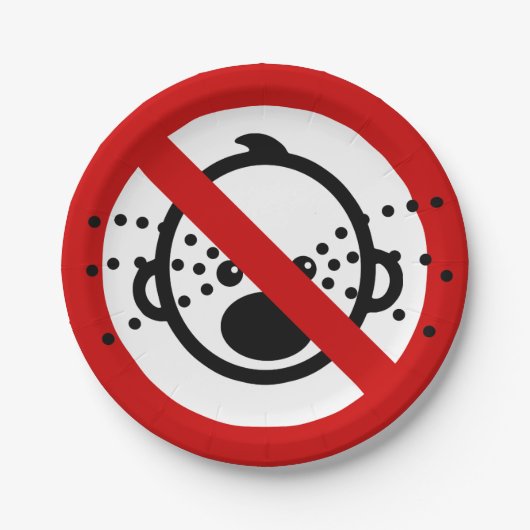 NO Cryベビー⚠タイ空港標識⚠ ペーパープレート (正面)