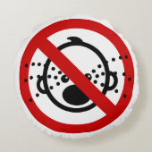 NO Cryベビー⚠タイ空港標識⚠ ラウンドクッション (裏面)