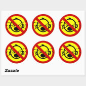 NO Cryベビー⚠タイ空港標識⚠ ラウンドシール (シート)