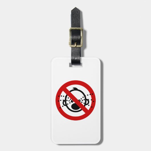 NO Cryベビー⚠タイ空港標識⚠ ラゲッジタグ (正面縦)