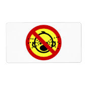 NO Cryベビー⚠タイ空港標識⚠ ラベル (正面)