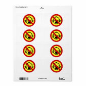 NO Cryベビー⚠タイ空港標識⚠ ラベル (フルシート)