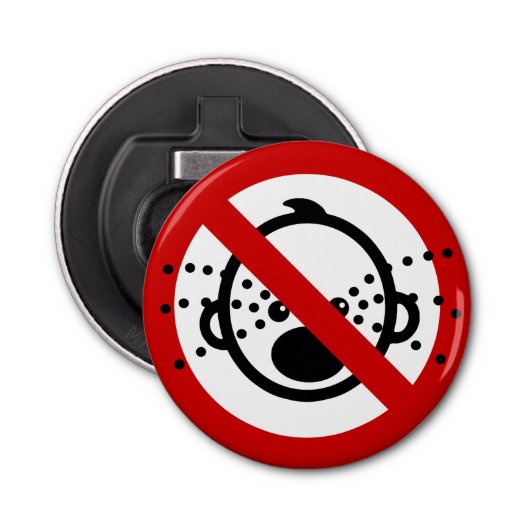 NO Cryベビー⚠タイ空港標識⚠ 栓抜き (正面)