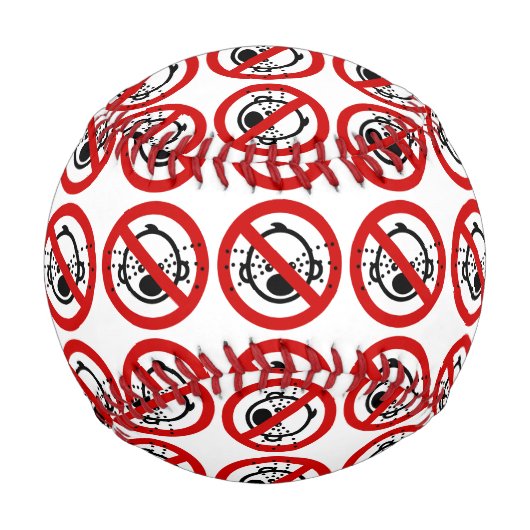 NO Cryベビー⚠タイ空港標識⚠ 野球ボール (正面)