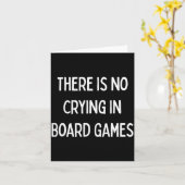 No Crying In Board Games Trivia Game Night Funny Q カード (黄色い花)