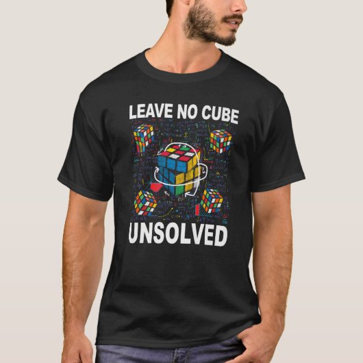 No Cube離れ Unresolved Speed Cubing Math Tシャツ (正面)